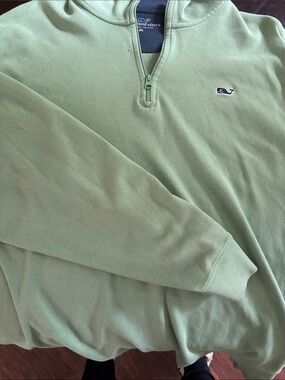 Vineyard Vines Men’s Mint Green Quarter Zip Pullover